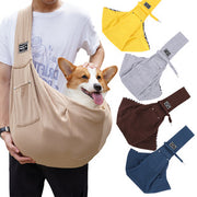 in stock new polyester pet diagonal bag with pocket capacity of 15kg inside out diagonal dog cat bag