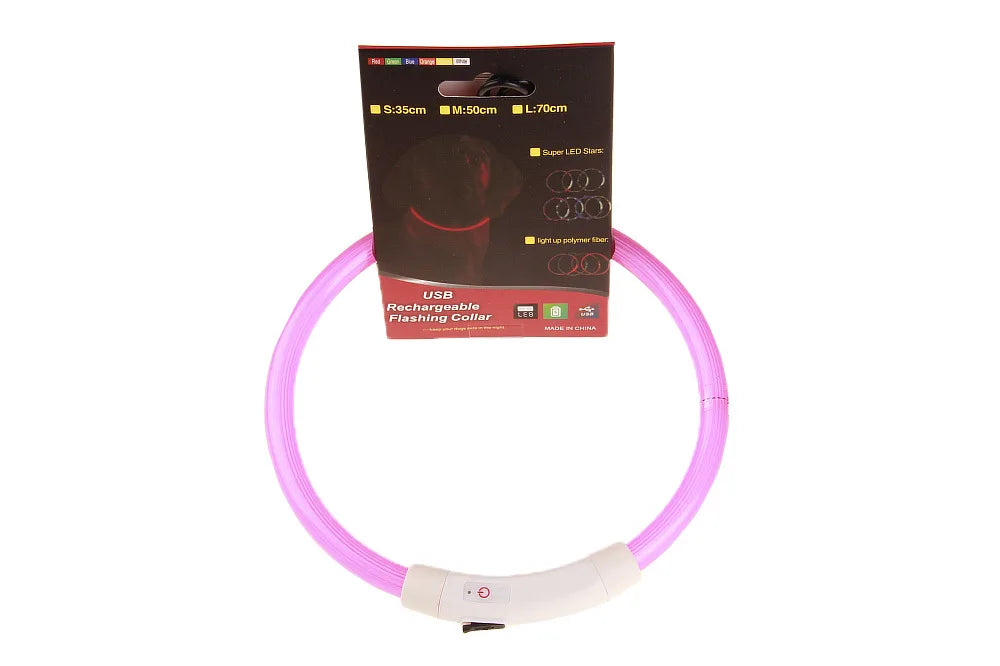 Led Dog COLLAR USB Rechargeable Glowing Collar Night Visibility Reflective Waterproof Adjustable Strap For Dogs Small Medium Lar