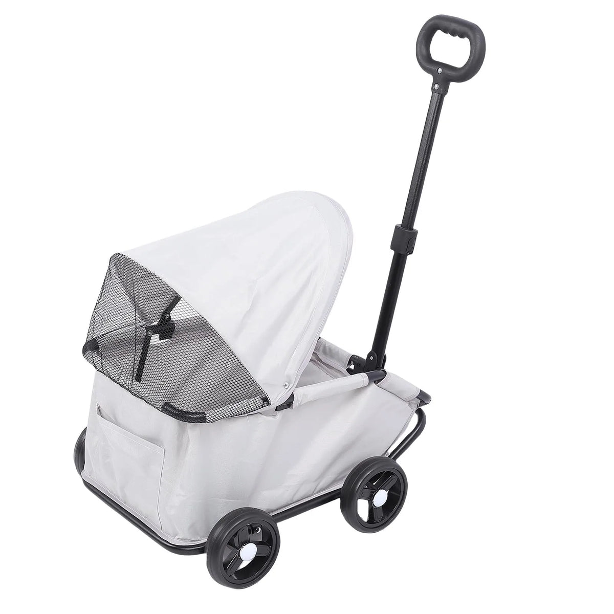 Multifunctional Pet Stroller with Canopy 4 Wheels Foldable Pet Strolling Cart for Small Dogs Cats Lightweight Easy Assembly