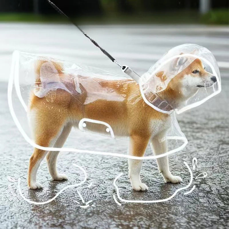 XS/8XL Pet Raincoat Transparent Dog Raincoat Waterproof and Windproof Pet Clothing Large Dog Pet Dog Dog Costume