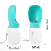 Pet Dog Water Bottle 300ML Puppy Drinking Bowls For Small Medium Dogs Cats Hiking Portable Cat Feeder Golden Retriever Supplies