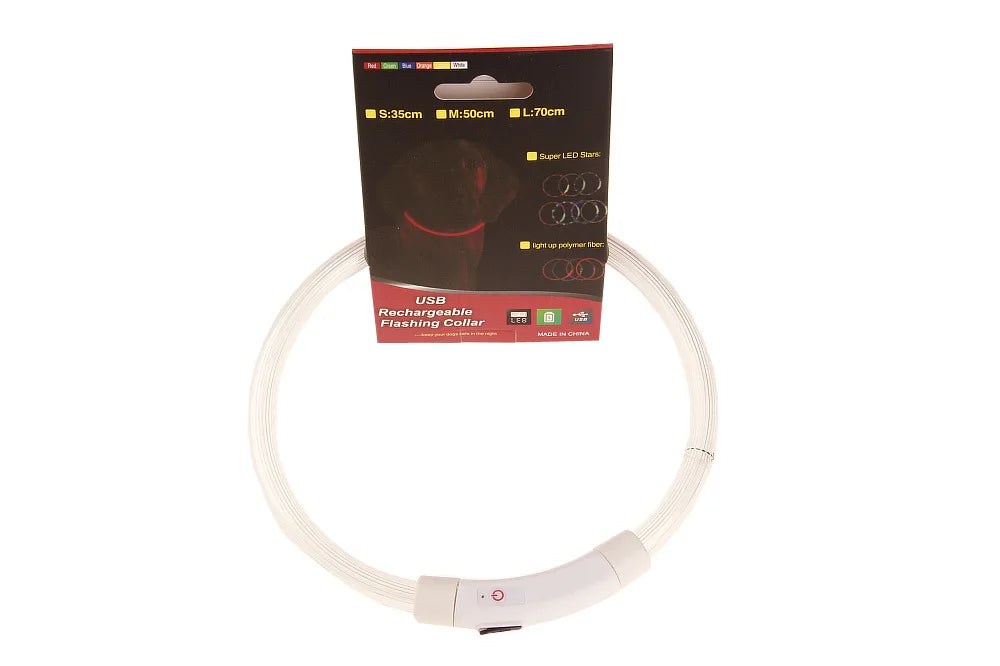 Led Dog COLLAR USB Rechargeable Glowing Collar Night Visibility Reflective Waterproof Adjustable Strap For Dogs Small Medium Lar