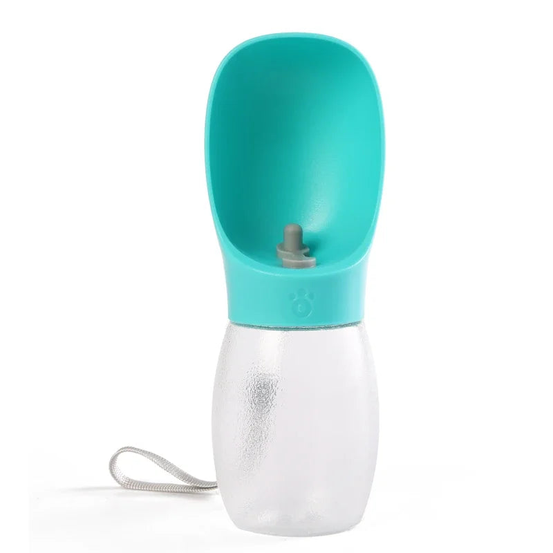 Hundetrankflasche 300ML, Trinknapf für Welpen, kleine bis mittelgroße Hunde und Katzen, tragbarer Futterspender für Wanderungen, Golden Retriever Zubehör